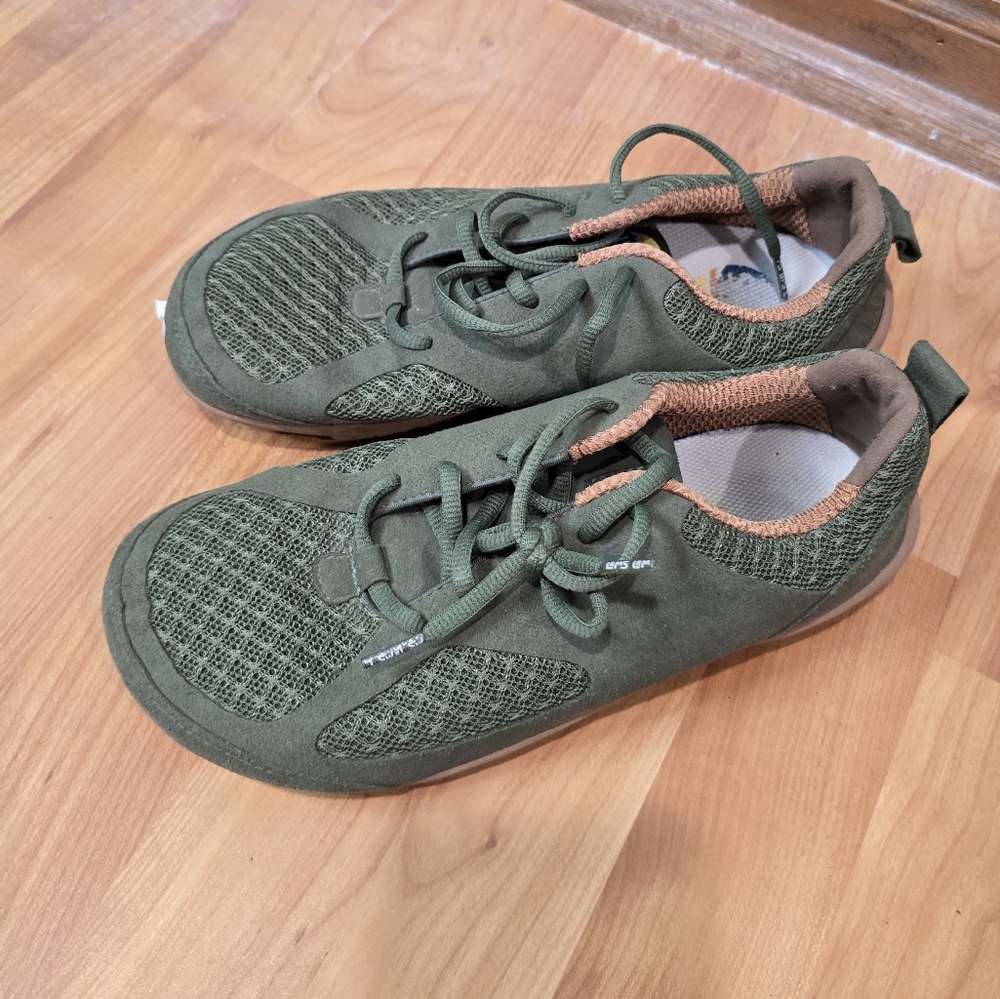 Lems Women's Gorpcore Granola Girl Green Minimalst Hiking Outdoor Sneakers 8.5
